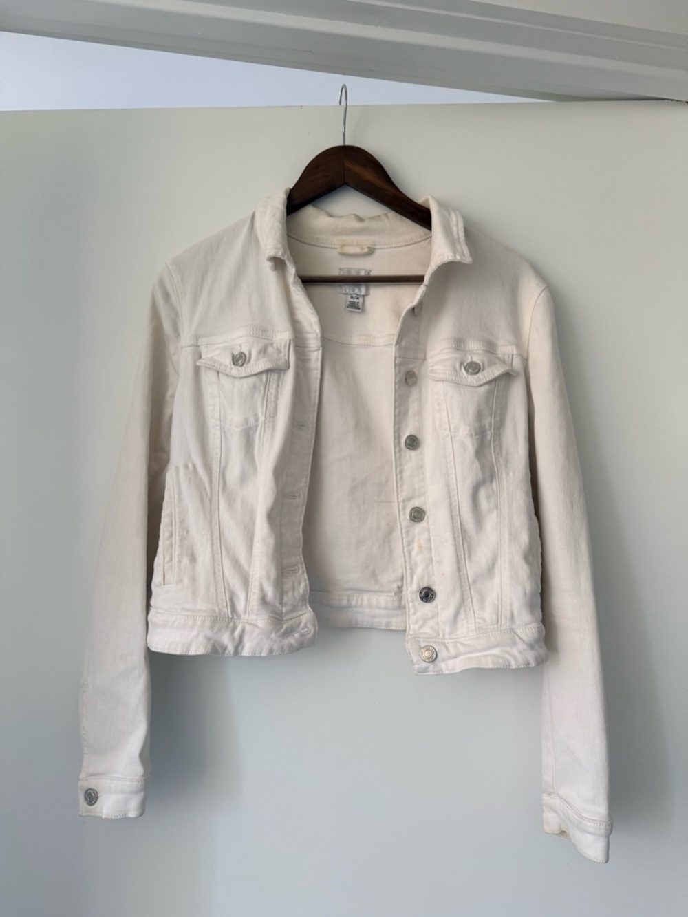Guess Women's White Denim Jean Jacket